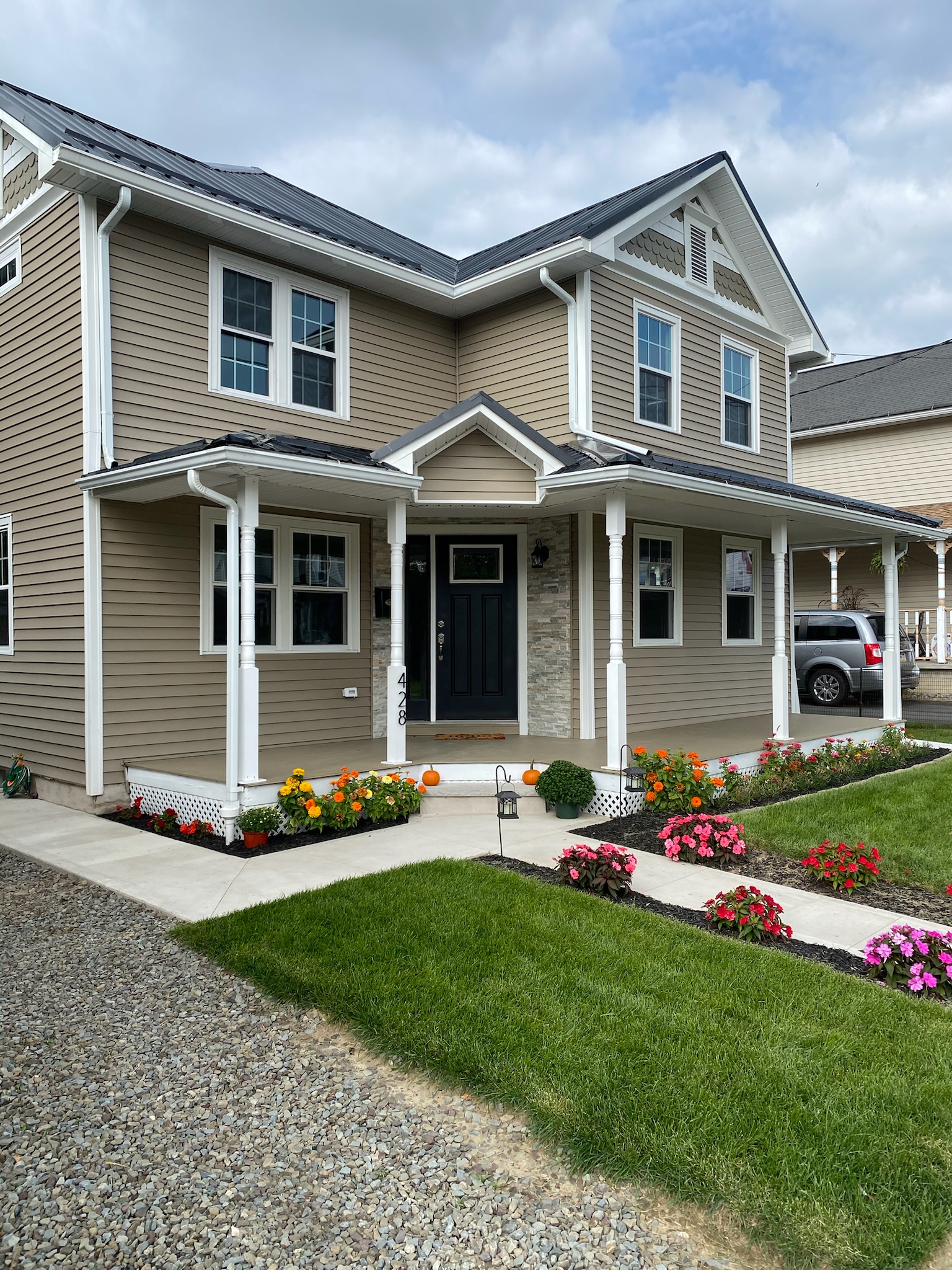 Completed home transformation by Blue Estate Holdings on 8th Street in Wyoming, PA